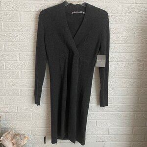 NWT Athleta Chalet ribbed knit v-neck sweater dress Large TALL